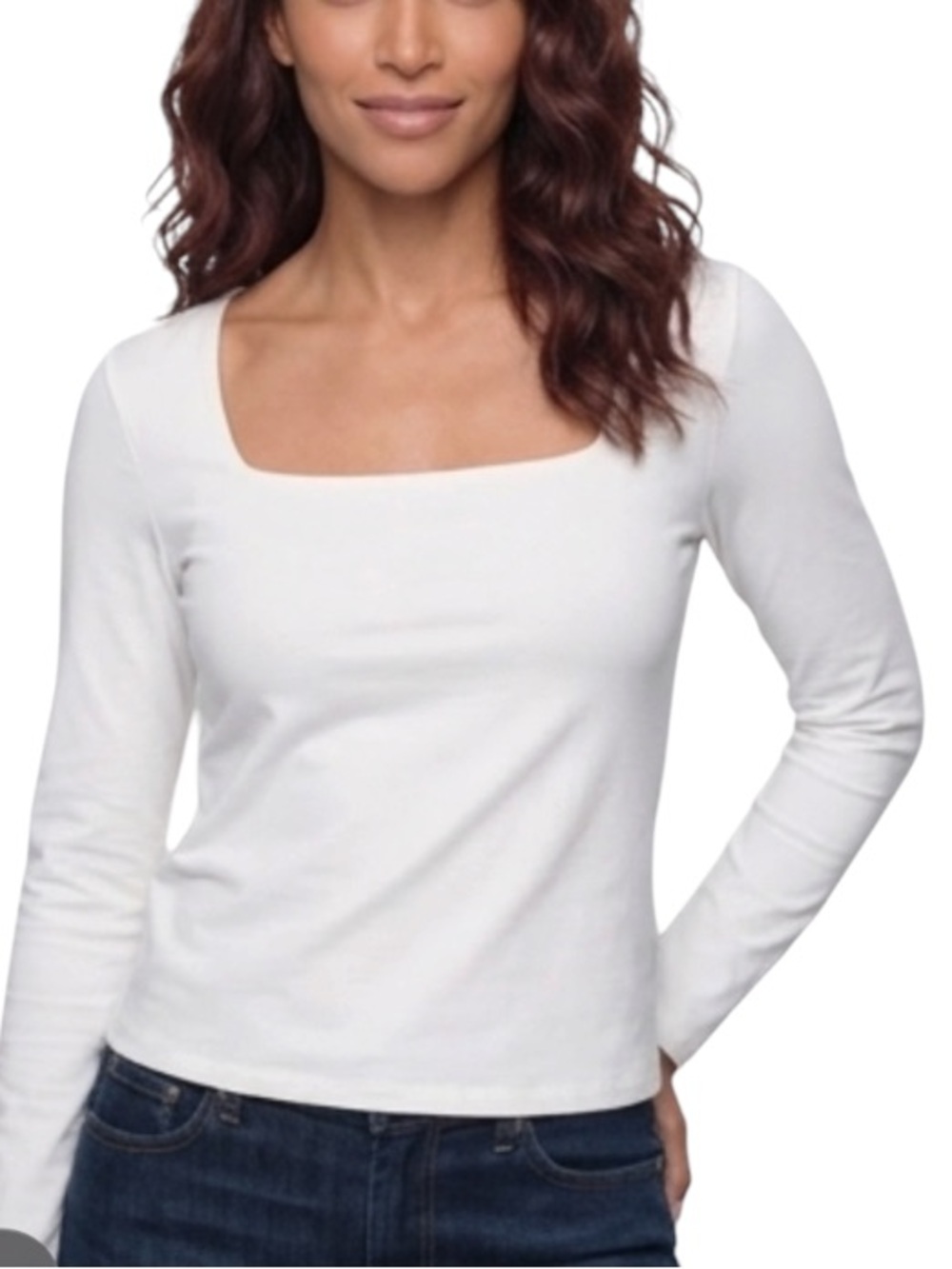 Creamy White top Medium Petite NWT